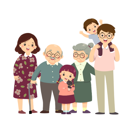 FAMILIE mit Großeltern